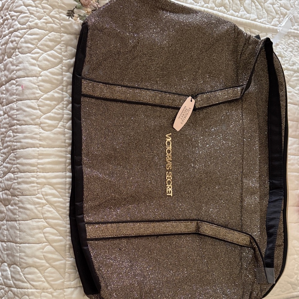 Victoria's Secret Shimmering Black Tote